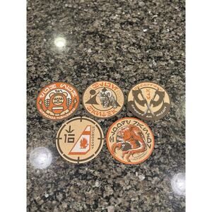 5 Star Wars Coasters From Oga's Cantina at Star Wars Galaxy's Edge Disney